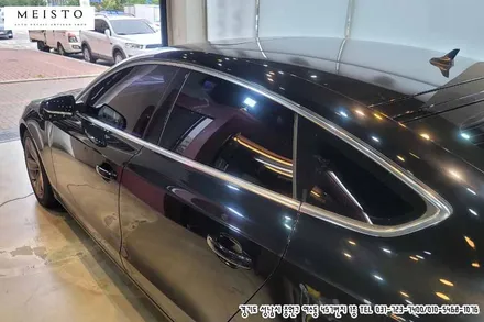 자동차부분랩핑 크롬을 블랙으로 바꾸는 크롬죽이기 랩핑 / 성남시 중원구 여수동