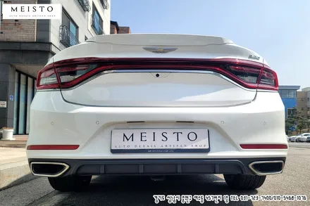 그랜져IG 크롬죽이기 부분랩핑 및 사이드미러 주유구 카본랩핑 / 성남시 중원구 여수동
