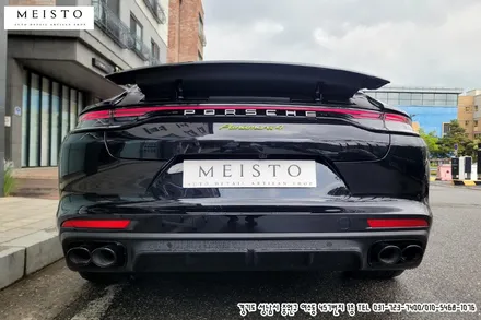 포르쉐 파나메라4 하이브리드 랩핑 고광택 LB 화이트유광 필름 시공 / 성남시 중원구 여수동