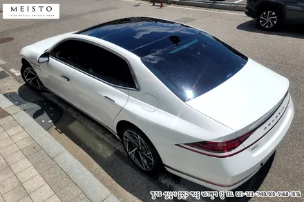 제네시스G90 3M 화이트유광 전체랩핑 / 성남시 중원구 여수동