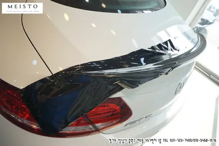 벤츠C43 AMG 스포일러 블랙유광 포인트 랩핑 / 성남시 중원구 여수동