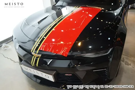 카마로SS 포인트 부분랩핑 바이퍼데칼 시공 / 성남시 중원구 여수동