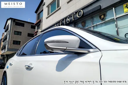 그랜져IG 크롬죽이기 부분랩핑 및 사이드미러 주유구 카본랩핑 / 성남시 중원구 여수동