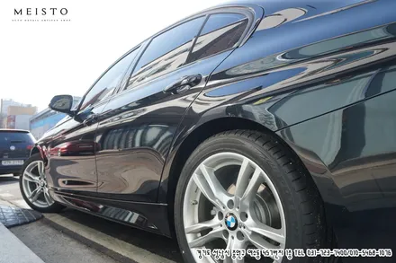 BMW330i 자동차전체랩핑 블랙에서 화이트로 / 성남시 중원구 여수동