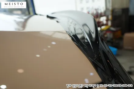 벤츠C43 AMG 스포일러 블랙유광 포인트 랩핑 / 성남시 중원구 여수동