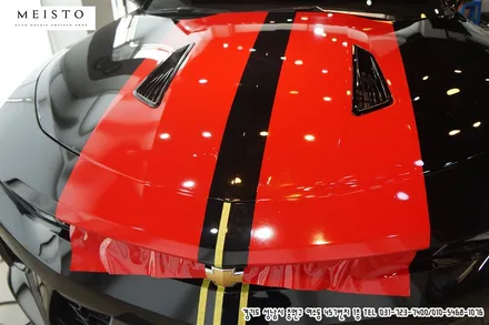 카마로SS 포인트 부분랩핑 바이퍼데칼 시공 / 성남시 중원구 여수동