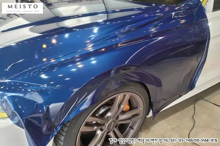 BMW320d M패키지 에이버리 다크블루메탈릭 랩핑 / 성남시 중원구 여수동