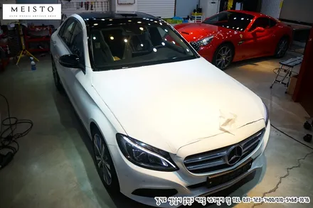 성남랩핑 벤츠C220D 루프스킨 사이드미러랩핑 / 성남시 중원구 여수동