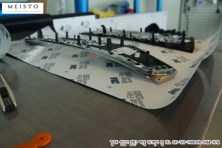 분당 실내랩핑 아우디A6 3M 블랙 카본 시공기 / 성남시 중원구 여수동