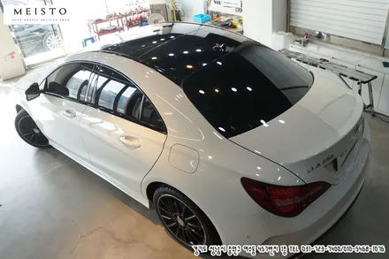 벤츠 CLA250 블랙유광 루프스킨 포인트랩핑 / 성남시 중원구 여수동