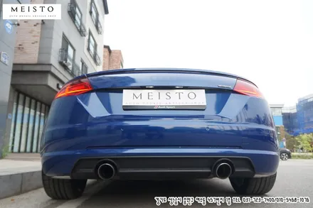 아우디TT 랩핑필름 제거 및 사틴카마인레드 랩핑 / 성남시 중원구 여수동