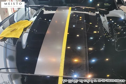 머스탱 GT 사틴화이트 알루미늄 바이퍼데칼 랩핑 / 성남시 중원구 여수동