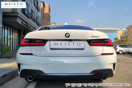 BMW320i 랩핑 에이버리 사틴블랙락그레이 전체시공 / 성남시 중원구 여수동