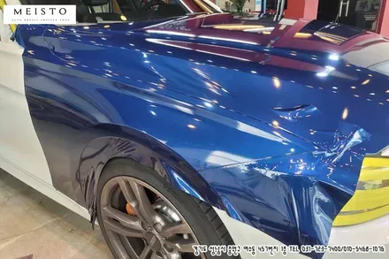 BMW320d M패키지 에이버리 다크블루메탈릭 랩핑 / 성남시 중원구 여수동