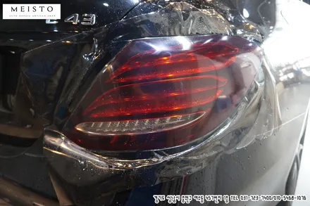 벤츠 E43AMG 그릴 및 크롬부위 포인트랩핑 / 성남시 중원구 여수동