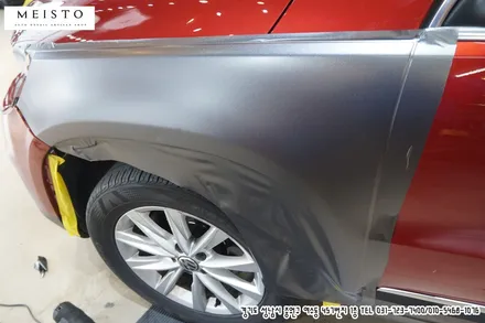 티구안 차량랩핑 인기있는 랩핑필름 3M사틴다크그레이 / 성남시 중원구 여수동