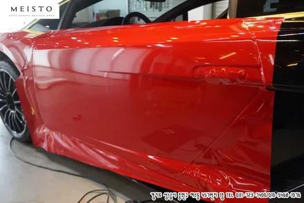 람보르기니 슈퍼레제라 에이버리 카마인레드 랩핑 / 성남시 중원구 여수동