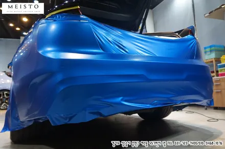 스팅어랩핑 손상필름 제거 후 재시공 / 성남시 중원구 여수동