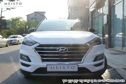 투싼 차량 필러 및 스포일러 포인트 부분랩핑 / 성남시 중원구 여수동