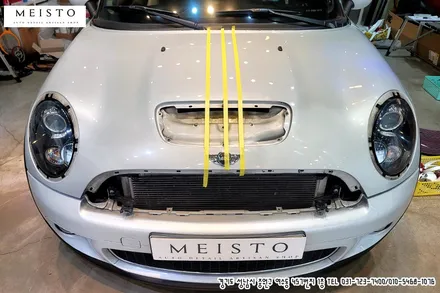 BMW미니 바이퍼데칼 및 크롬죽이기 부분랩핑 / 성남시 중원구 여수동