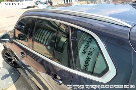BMWX5 사틴블랙 전체랩핑 및 블랙유광 크롬죽이기 시공 / 성남시 중원구 여수동
