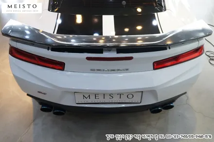 카마로SS 프론트립 트렁크스포일러 리얼카본 스타일 랩핑 / 성남시 중원구 여수동
