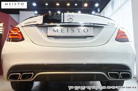 벤츠 C63AMG 바이퍼데칼 및 디퓨져 포인트랩핑 / 성남시 중원구 여수동
