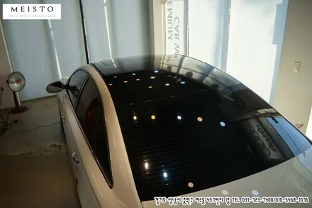 아우디A6 차량 부분랩핑 루프 및 사이드미러 포인트 살리기 / 성남시 중원구 여수동