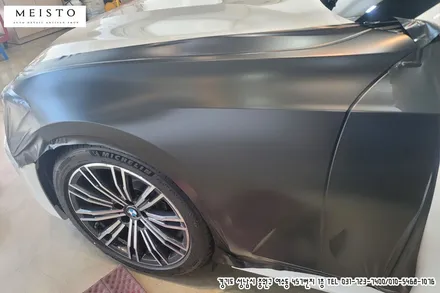 BMW320i 랩핑 에이버리 사틴블랙락그레이 전체시공 / 성남시 중원구 여수동