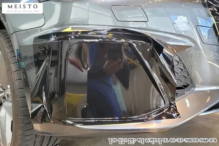 자동차부분랩핑 아우디A5 스포트백 크롬죽이기 블랙유광랩핑 / 성남시 중원구 여수동