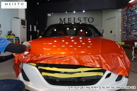 혼다S660 유광 피에리오렌지 랩핑 / 성남시 중원구 여수동