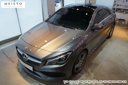 벤츠CLA220 차량 루프스킨 부분랩핑 시공기 / 성남시 중원구 여수동