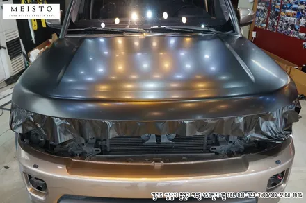 디스커버리4 차량 사틴블랙 전체랩핑 / 성남시 중원구 여수동