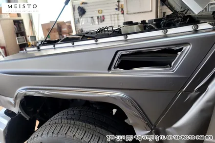 벤츠지바겐 G63AMG 랩핑 LB 사틴그레이 전체시공 / 성남시 중원구 여수동