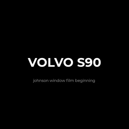 VOLVO(볼보) 력셔리세단 S90 존슨썬팅 XR 을 해야하는 이유!