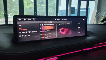 제네시스 GV70 엠비언트라이트 순정연동 실내무드조명 설치.