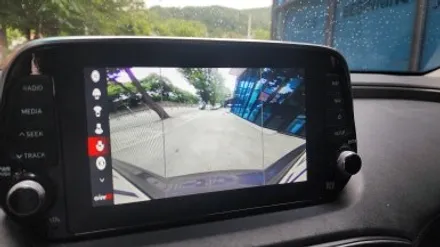 싼타페 순정네비 연동 3D 어라운드뷰 설치. (스마트디스플레이 에이뷰)