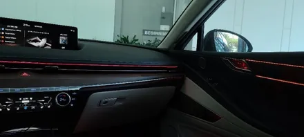 부산 엠비언트 제네시스 G80 무드램프 순정연동 시공