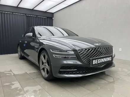 부산 엠비언트 제네시스 G80 무드램프 순정연동 시공