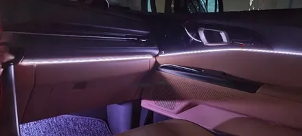 신형 카니발(ka4) 비노출 엠비언트 라이트 휴대폰연동 시공