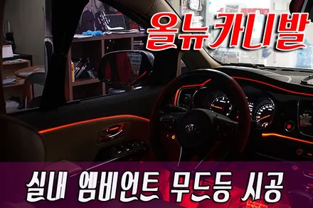 올뉴카니발 실내 엠비언트 무드등 시공 / 화성 봉담