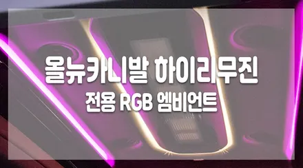 [엠비언트시공] 패밀리카 올뉴 카니발 하이리무진만의 특별한 엠비언트라이트 수원LED튜닝 해신LED / 화성 봉담