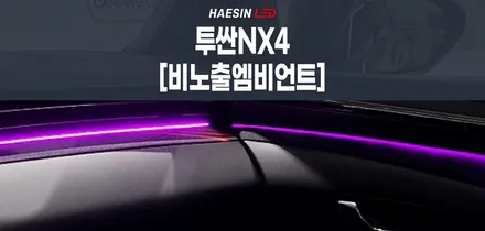 현대 투싼NX4 순정처럼 자연스럽고 일정하게 비추는 비노출엠비언트! / 화성 봉담