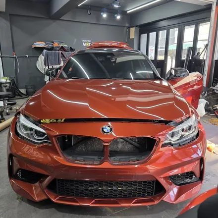 서울강북수유미아삼양 랩핑,썬팅맛집에서 BMW M2 전체랩핑 3M사틴블랙 시공 완료! / 강북구 수유동