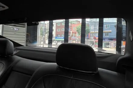 강북구덴트썬팅랩핑외형복원전문점 엠씨팩토리에서 벤츠CLS 열선 로얄시리즈101 재시공 완료! / 강북구 수유동