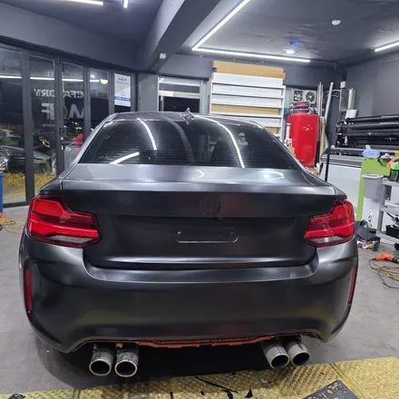 서울강북수유미아삼양 랩핑,썬팅맛집에서 BMW M2 전체랩핑 3M사틴블랙 시공 완료! / 강북구 수유동