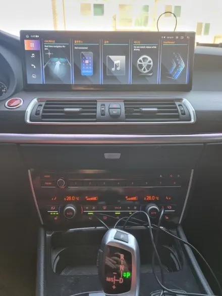인천 BMW F07 5GT M핸들 + 15인치 안드로이드올인원 (2종패키지) 시공 미스터커스텀 / 전남 여수