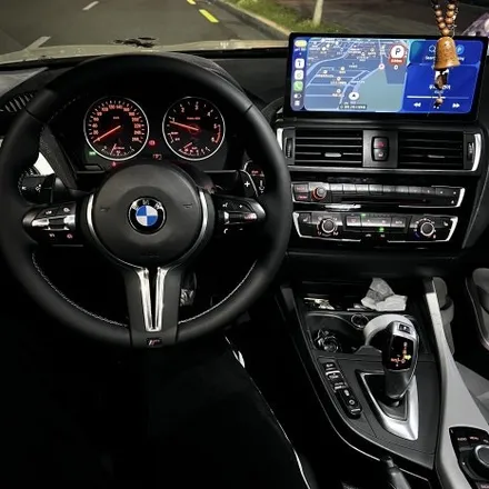 [구미/부산/대구] BMW f20 118d M핸들(크루즈활성화) + 12.3인치 카플레이&안드로이드오토 디스플레이 시공 - 미스터커스텀 / 부산 해운대