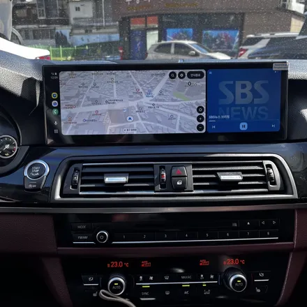 광주 순천 광양 BMW F10 520d 원격시동 m핸들 15인치 안드로이드올인원 시공 미스터커스텀 / 부산 해운대
