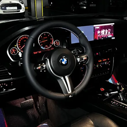 [대구/부산/울산] BMW F15 X5 핸들 교체 - M핸들 및 15인치 안드로이드올인원 실내 튜닝 | 미스터커스텀 / 부산 해운대